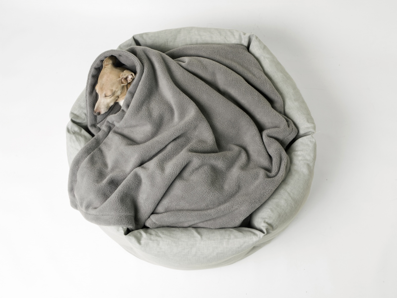 Charley Chau Double Fleece Dog Blanket Powder Grey