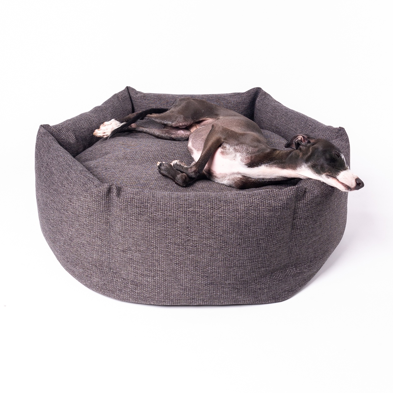 Charley Chau Ducky Donut Dog Bed in Weave II in Earth