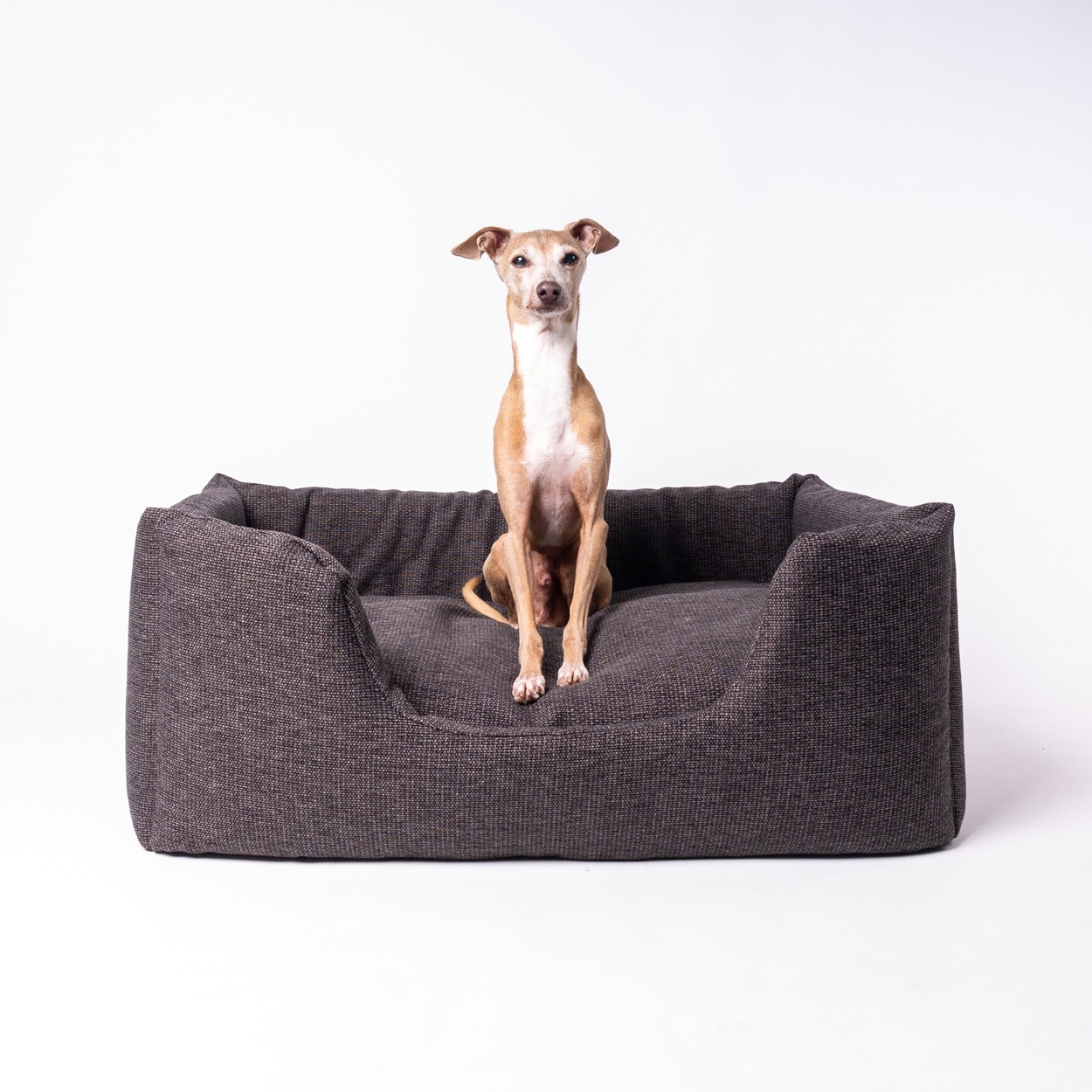 Charley Chau Deeply Dishy Luxury Dog Bed in Weave II in Earth