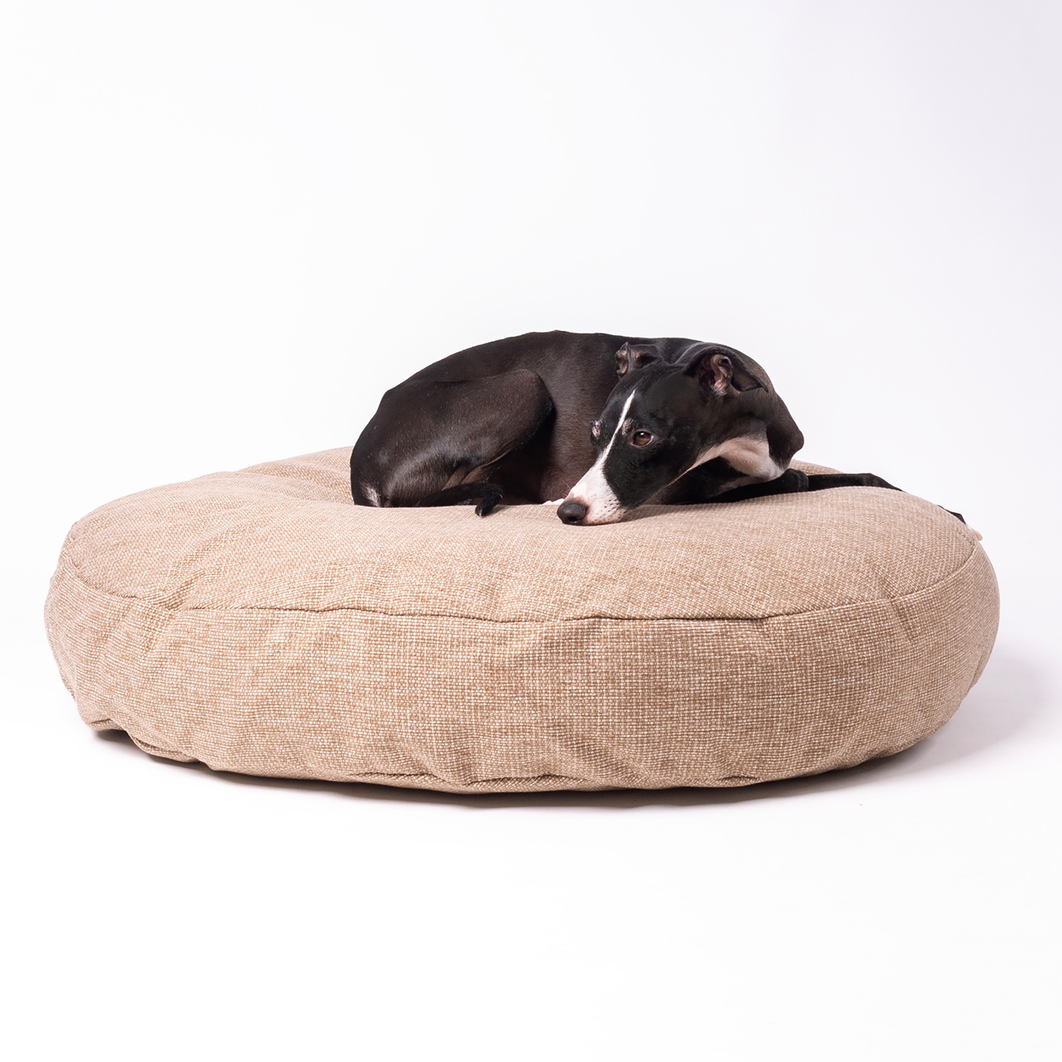 Charley Chau Round Dog Bed Mattress in Weave II in Oak