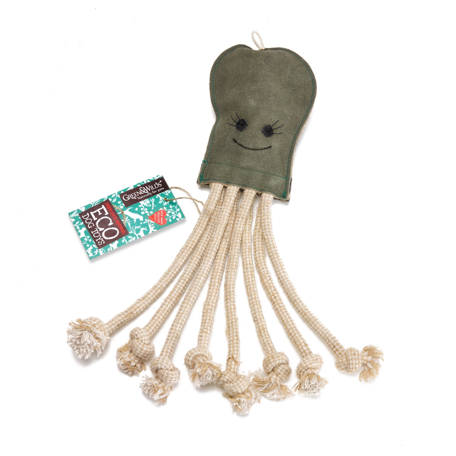 Green & Wild’s Olive the Octopus, Eco Dog Toy
