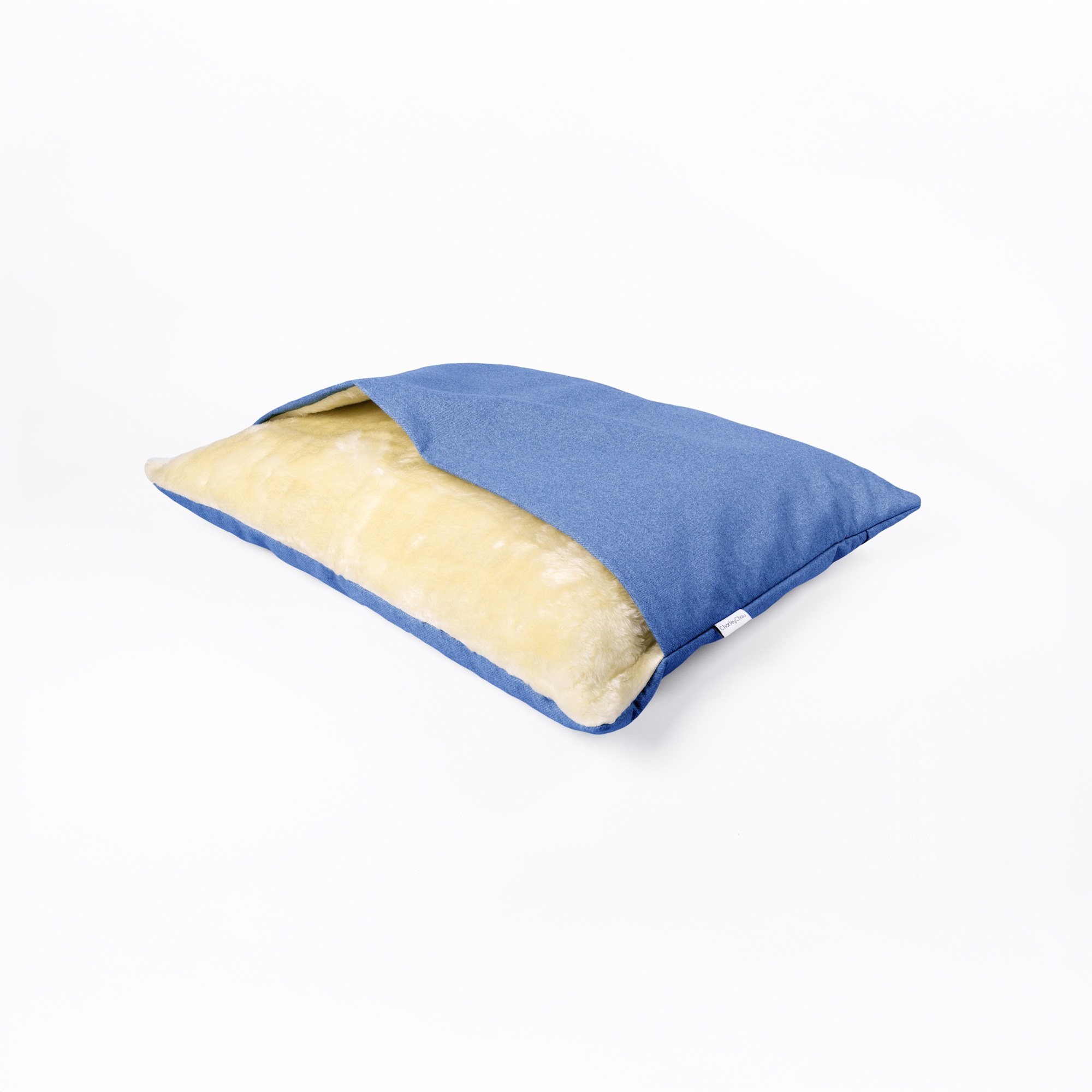 Charley Chau Dog Snuggle Bed - Styled to Order in Faroe 'Capri Blue'