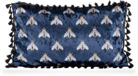 H.O.C.K. Free Bee Kissen mit Bordüre blau