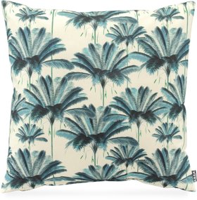 H.O.C.K. Palmeral Outdoor Kissen 50x50cm blau Palmen
