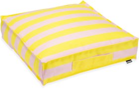 H.O.C.K. Riviera Stripe Outdoor Matratzenkissen 50x50x10cm Yellow Rosé Streifen
