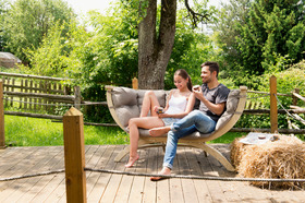 Loungesofa Siena Due taupe von AMAZONAS