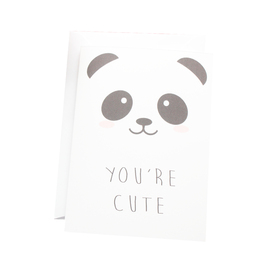 You're Cute Valentines Day Card GLBGraphics.etsy.com £3.50