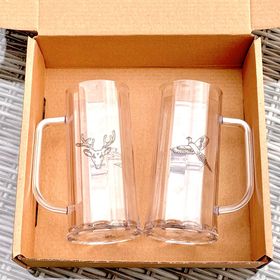 A Pair of Stag And Pheasant Polycarbonaet Tankards