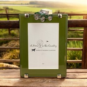 Vintage 4x4 Rectangle Frame on Green Mount