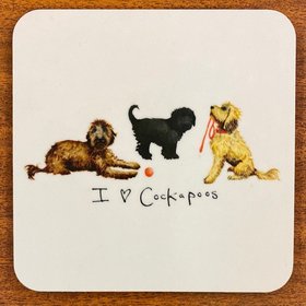 I Love Cockapoos Coaster