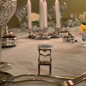 1 Individual Chair Place Card Holder