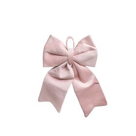 Large Baby Pink Velvet Christmas Bow - 30cm x 45cm