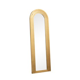 Full Length Gilded Gold Arched Stepped Frame Leaner Mirror - 150cm x 50cm