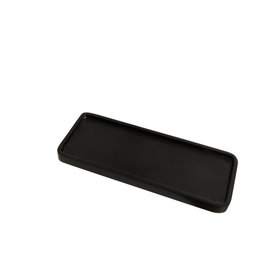 Black Wood Rectangular Wooden Tray - 34.5cm