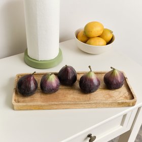 Mango Wood Rectangular Decorative Tray - 34.5cm