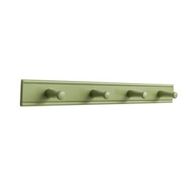 Green Painted Wooden Wall Utensil Hanging Hooks - 60cm