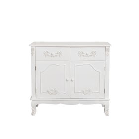 Large White Sideboard Cupboard - Pays Blanc Range
