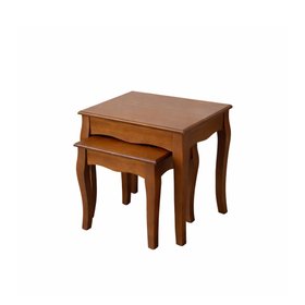 Dark Wooden Set of 2 Nest of Tables - Ashwell Range