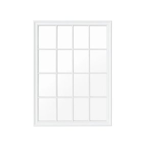 Large Matte White Window Mirror 130cm x 95cm
