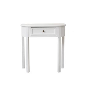 White Half Moon Table - Daventry White Range