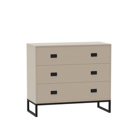 Large Cream 6 Drawer Chest of Drawers - Oswin Range