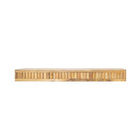 Mango Wood Fluted Wooden Wall Shelf - 70cm