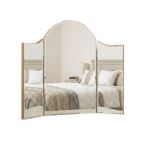 Arched Gold Vintage Triple Dressing Table Mirror - Liana Range