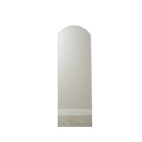 Large Full Length Frameless Arched Mirror - 47cm x 142cm