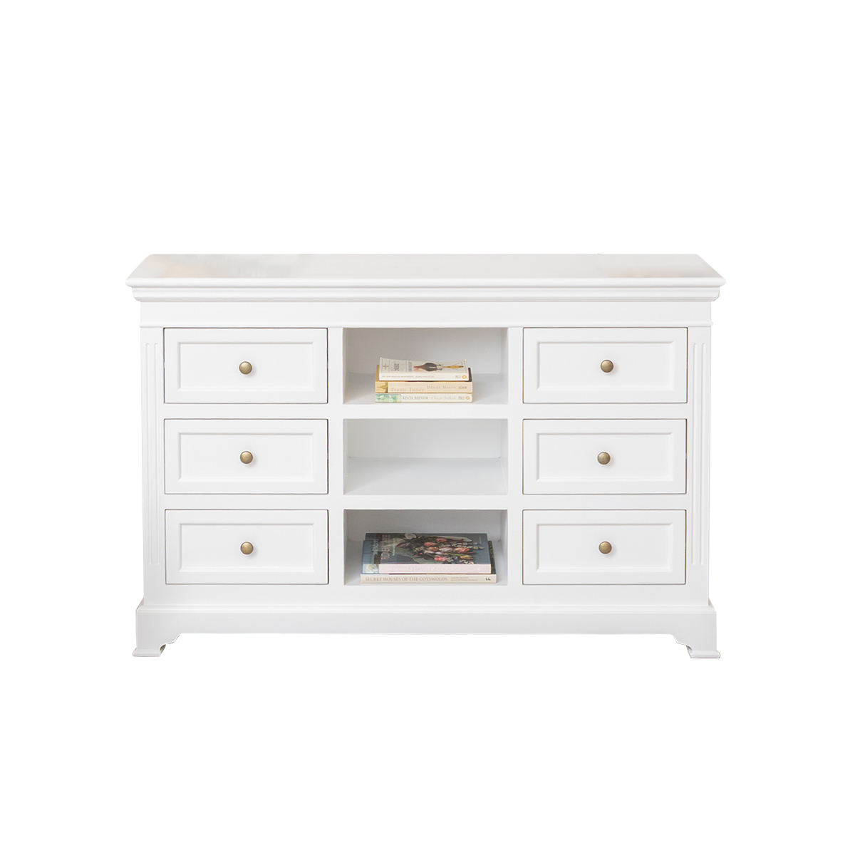Large White Wooden Sideboard Cabinet - Daventry White Range