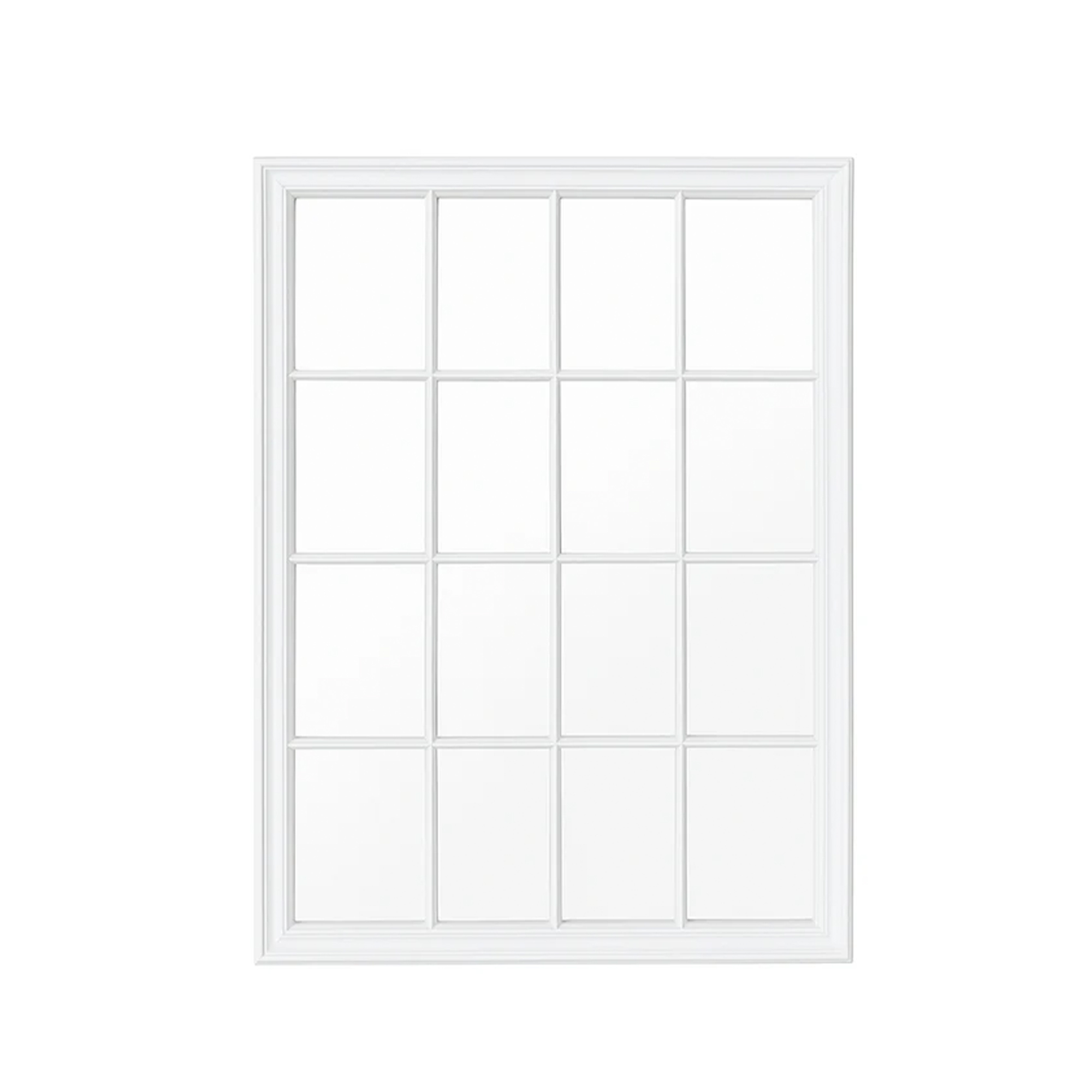 Large Matte White Window Mirror 130cm x 95cm