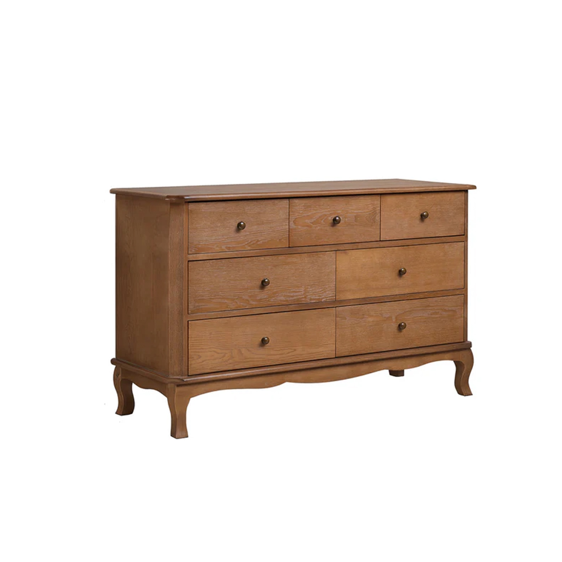 7 Drawer Dark Wood Chest of Drawers - Ashwell Range