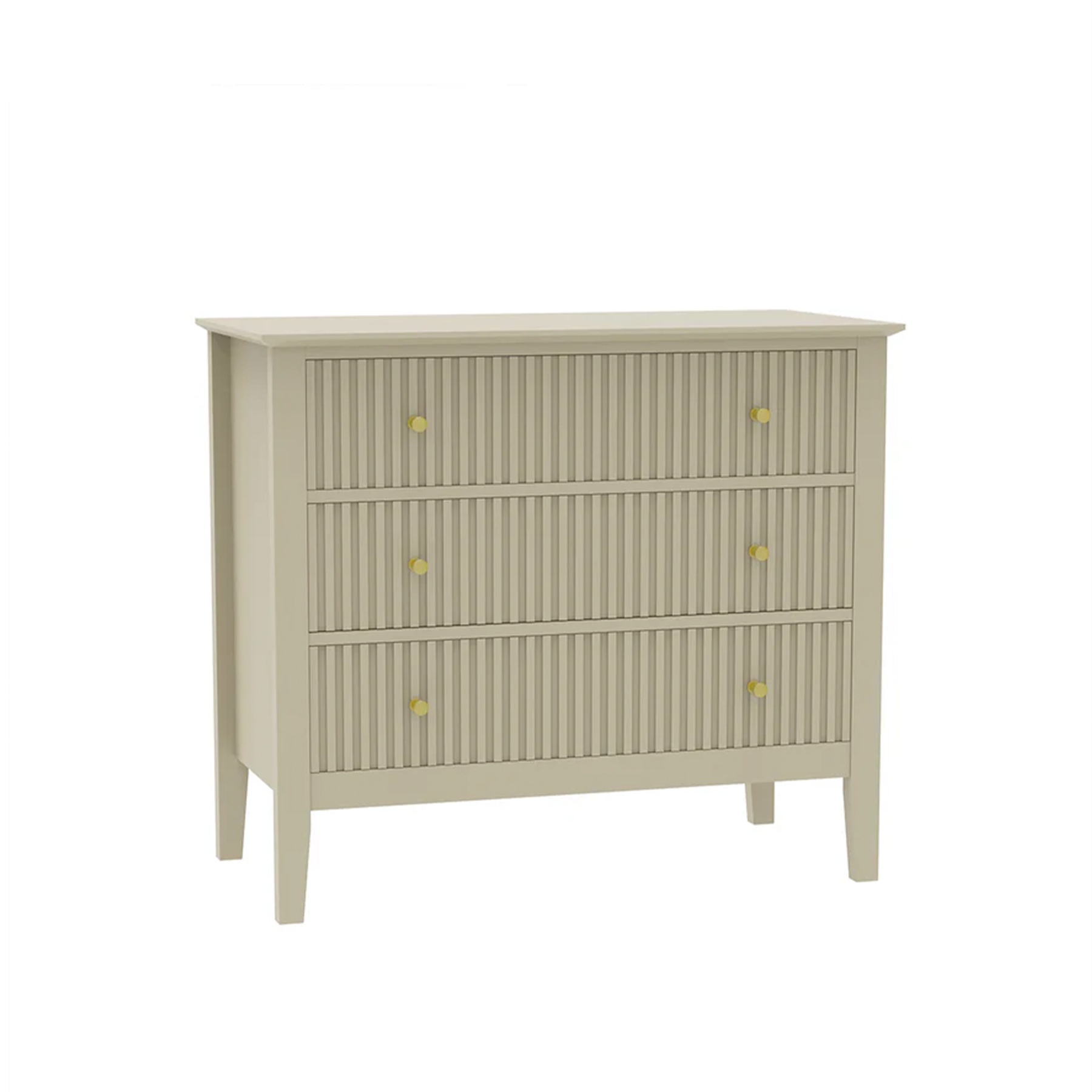 3 Drawer Chest of Drawers - Hales Taupe Range
