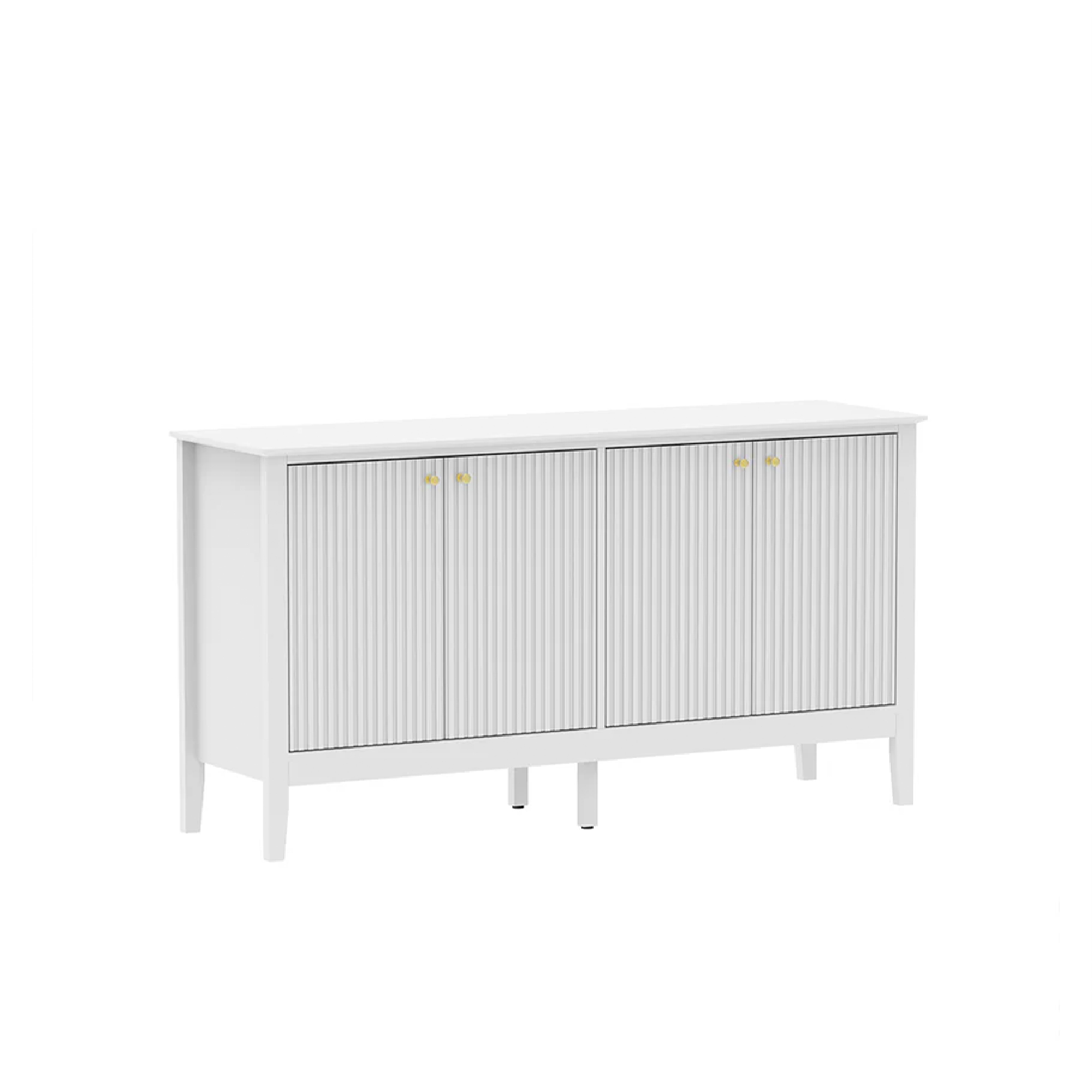 Large White 4 Door Sideboard - Hales White Range