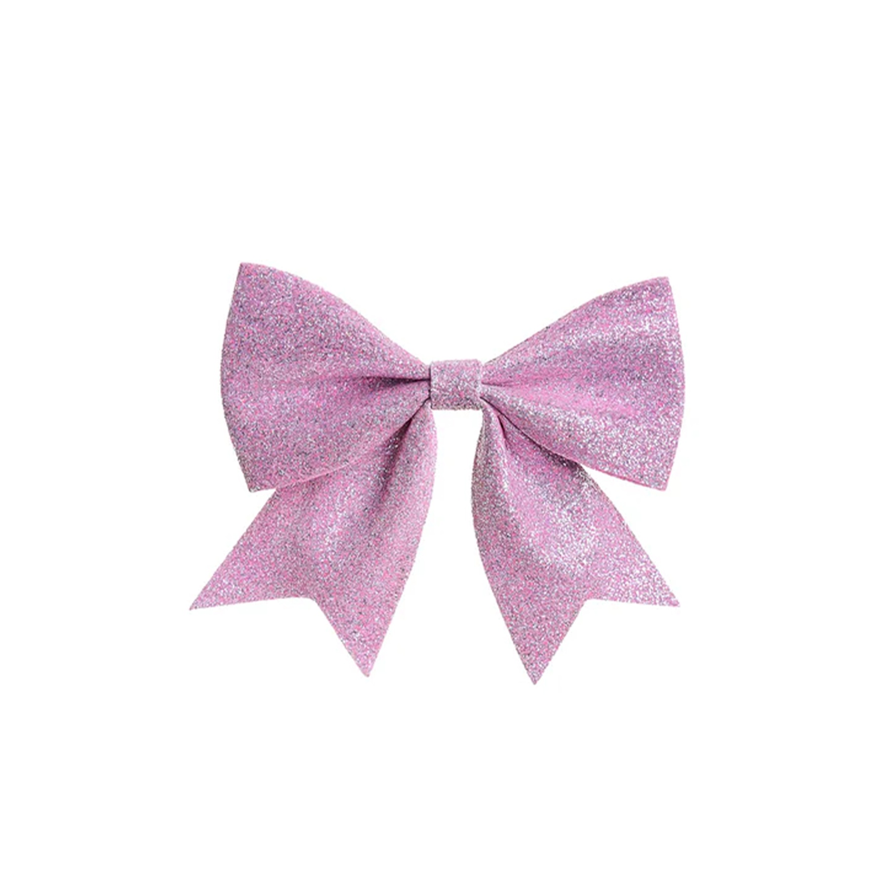 Set of 4 Pink Glitter Bows - Christmas Tree Decoration