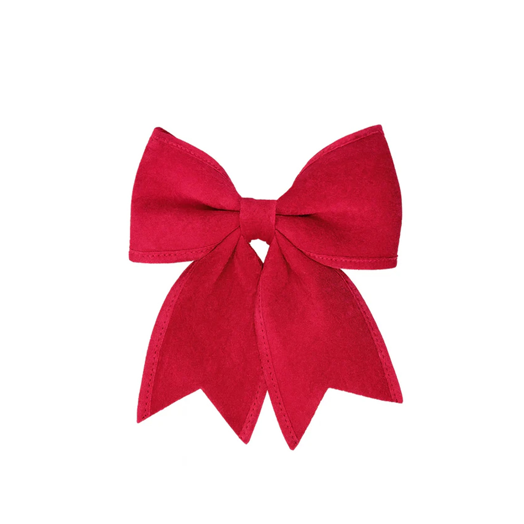 Set of 3 Large Dark Red Velvet Christmas Bows