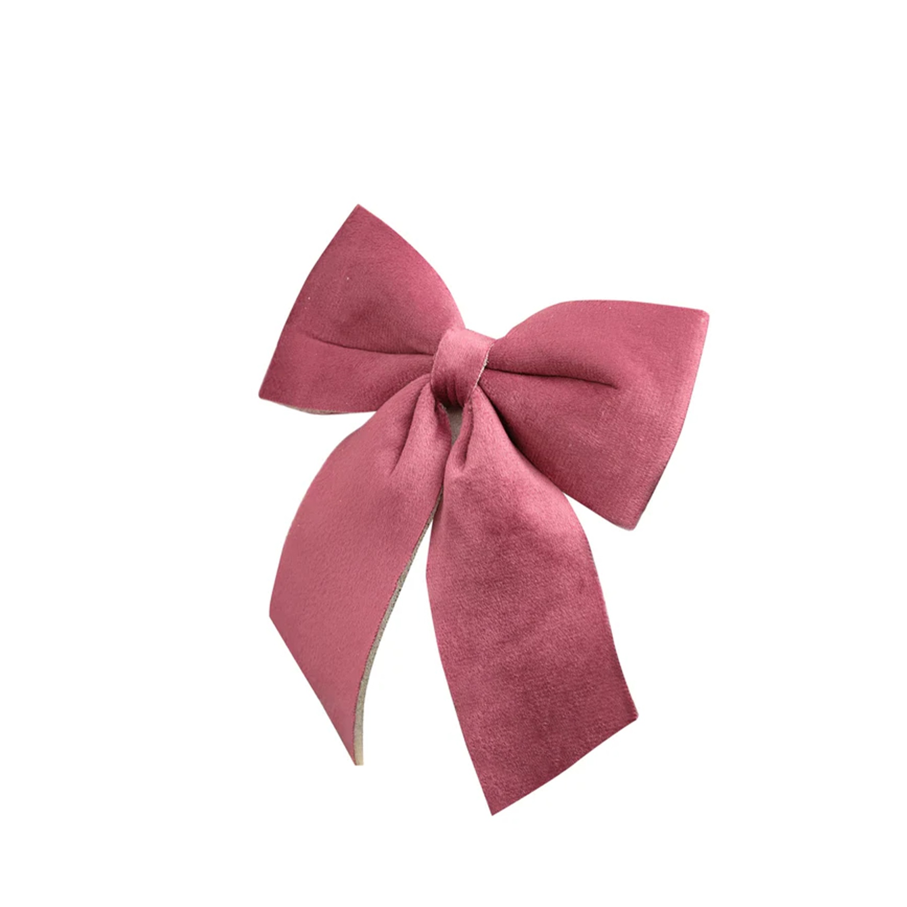 Set of 4 Dark Red Velvet Christmas Bows