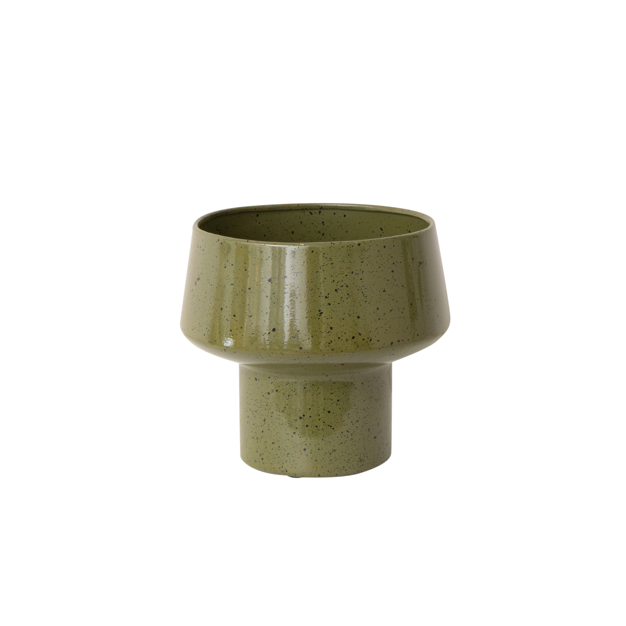 Medium Sage Green Bobbled Planter Pot - 18.5cm x 22cm