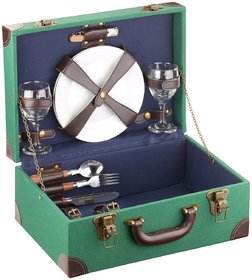 Picknick Koffer 11-teilig für 2 Personen