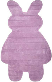 ksl-living - TAPIS ENFANTS BUNNY PARME MAUVE
