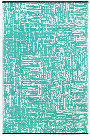 KSL LIVING - TAPIS DE JARDIN DECORATIF  TURQUOISE COSMOPOLITAN PAR GREEN DECORE
