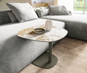 Couchtisch Edge Boot 60x60 Cm Keramik Minas Melange Eleny Metall Effektfinish Titan 6 1620x135