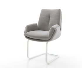 Freischwinger Clea Flex Strukturstoff Soft Grau Freischwinger Flach Weiss 1620x1350