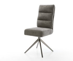 Drehstuhl Pela Flex Boucle Soft Schlamm Kreuzgestell Breit Graphit 360   Drehbar Wippfunktion Taschenfederkern 1620x1350