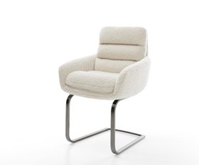 Freischwinger Abelia Flex Mit Armlehnen Teddystoff Beige Freischwinger Flach Graphit 1620x1350