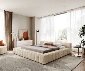 Polsterbettgestell Espazio 180x200 Cm Teddystoff Beige 2 1620x1350