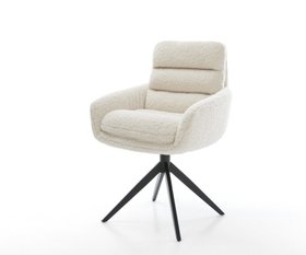 Drehstuhl Abelia Flex Mit Armlehnen Teddystoff Beige Kreuzgestell Breit Schwarz 360   Drehbar Wippfunktion 1620x1350