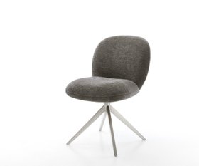 Drehstuhl Nube Flex Boucle Soft Schlamm Kreuzgestell Breit Edelstahl 360   Drehbar Wippfunktion Taschenfederkern 1620x1350