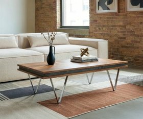 Designer Couchtisch Stonegrace 117x60x25 Cm Akazie Natur Schiefer 4 1620x1350