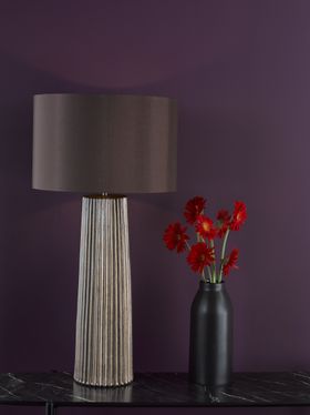 Myla Ceramic Table Lamp Bronze With Shade