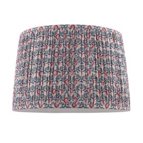 Folly Multi Coloured Cotton Tapered Drum Shade 40cm